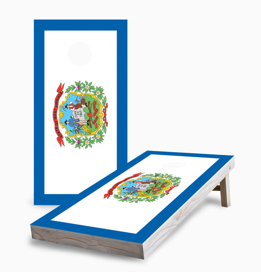West Virginia State Flag Cornhole Boards