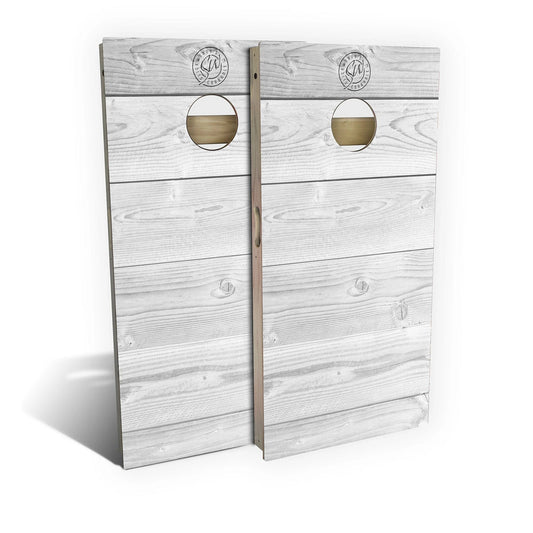 White Pallet Weatherproof Cornhole Boards