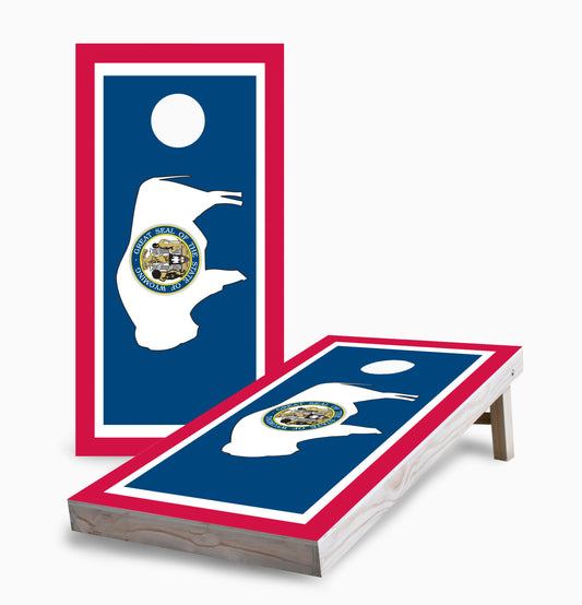 Wyoming State Flag Cornhole Boards
