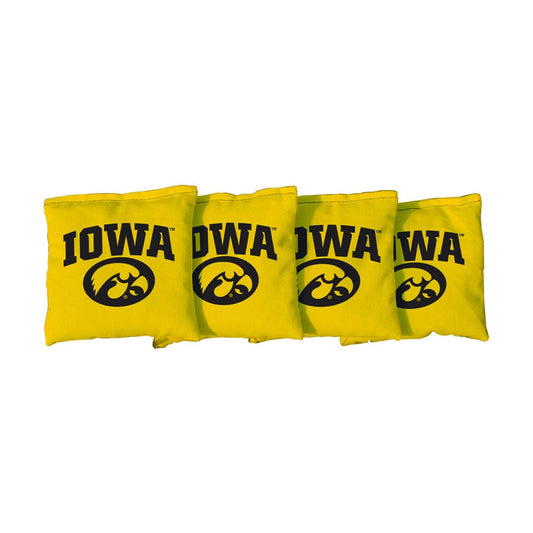 Iowa Hawkeyes Yellow Cornhole Bags