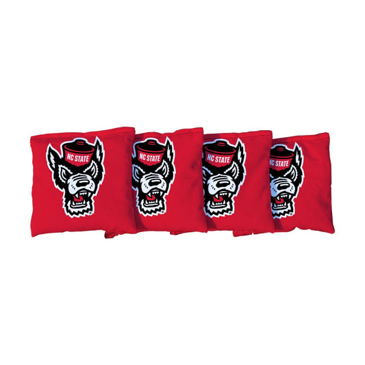 North Carolina State Wolfpack Red Cornhole Bags