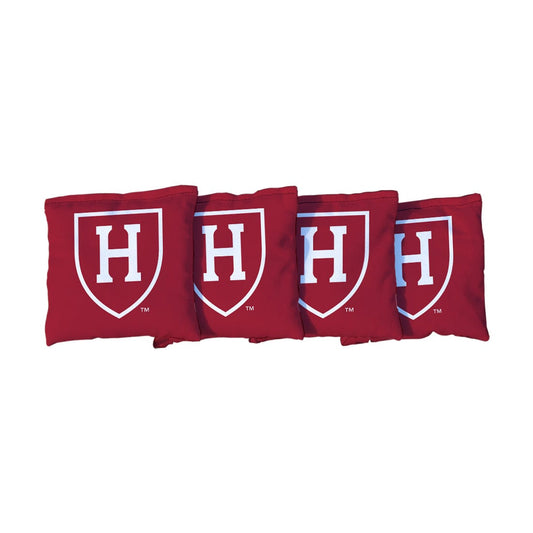 Harvard University Crimson Cornhole Bags Red