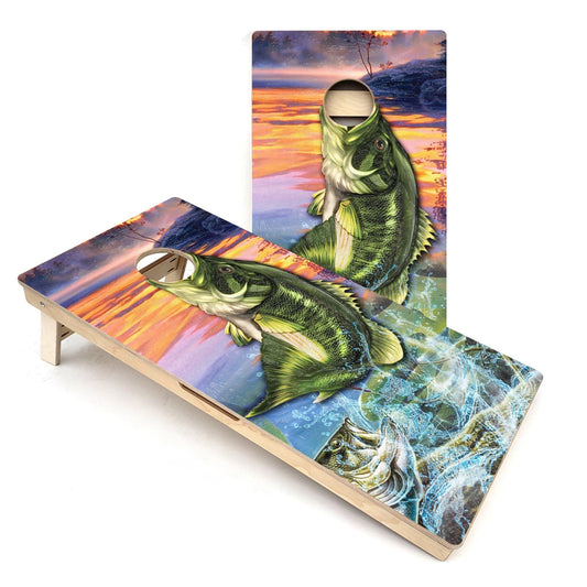 Bass Hole Cornhole Boards