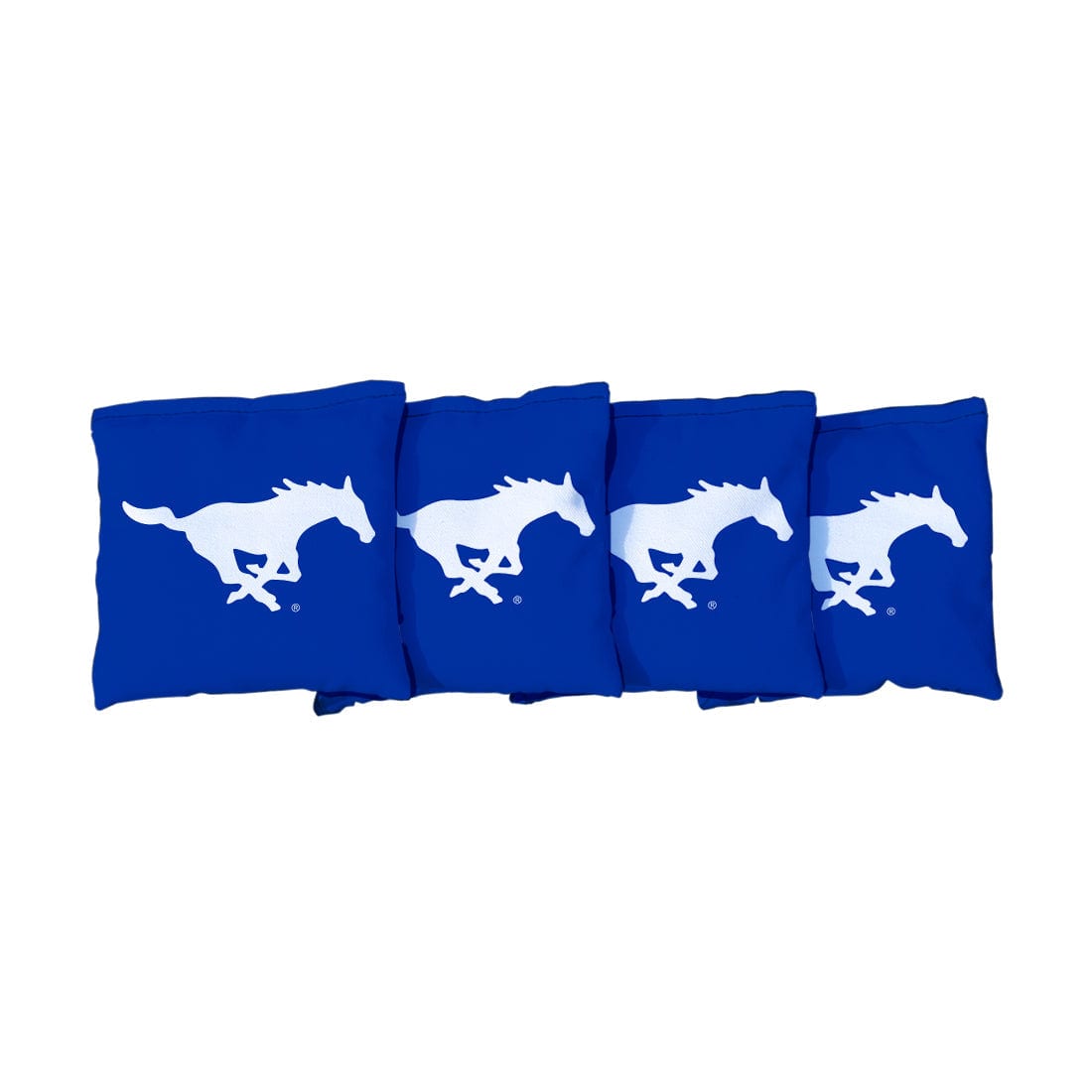 Southern Methodist University Mustangs Blue Cornhole Bags