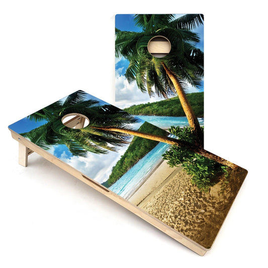 Beach Scene Cornhole Boards
