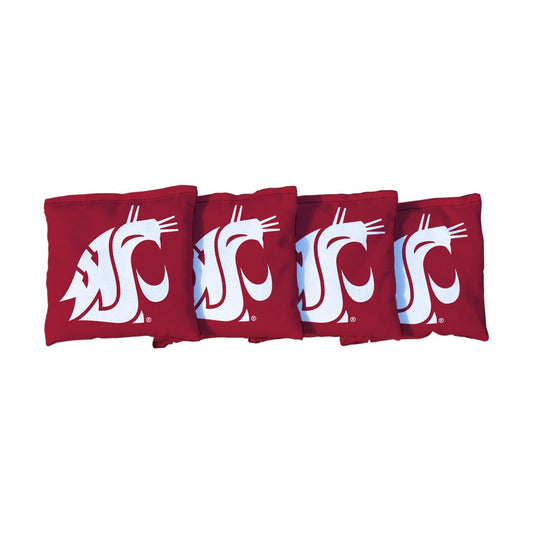 Washington State WSU Cougars Red Cornhole Bags