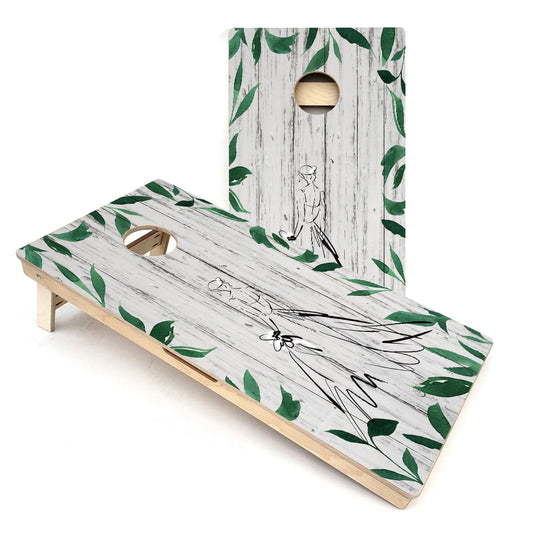 Bride Sketch Cornhole Boards