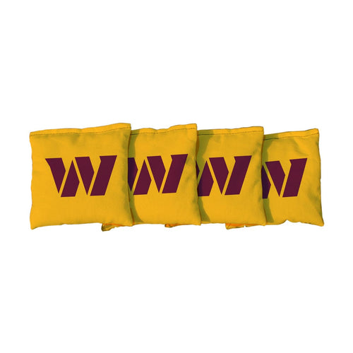 Washington Commanders NFL Yellow Cornhole Bags