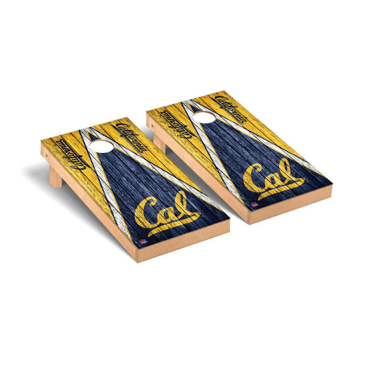 California Berkeley Golden Bears Cornhole Board Set - Triangle Weathered Version