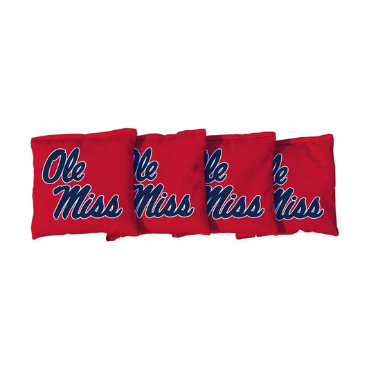 Ole Miss Rebels Red Cornhole Bags