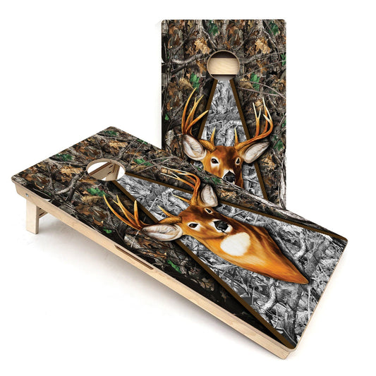Camo Deer Cornhole Boards