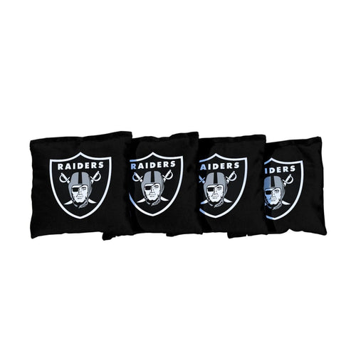 Las Vegas Raiders NFL Black Cornhole Bags