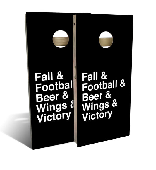 Football Helvetica List Cornhole Boards