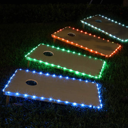 cornhole board edge lights