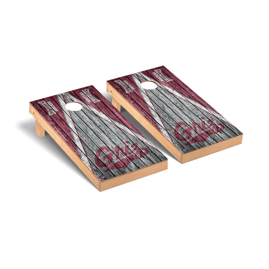 University of Montana Grizzlies Cornhole Board Set - Weathered Triangle Version