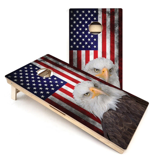 Eagle USA Flag All-Weather Cornhole Boards
