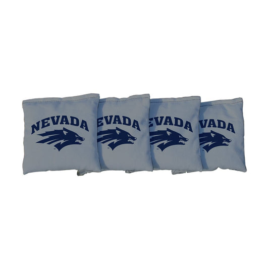 Nevada Wolf Pack Gray Cornhole Bags
