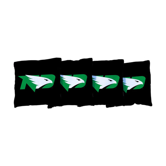 North Dakota Black Cornhole Bags