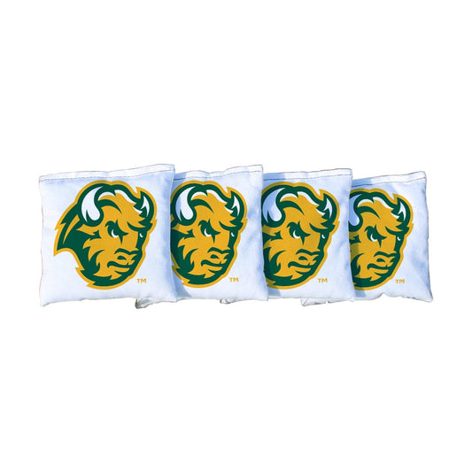 North Dakota State White Cornhole Bags