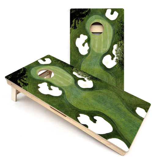 Golf Course Themed Cornhole Boards