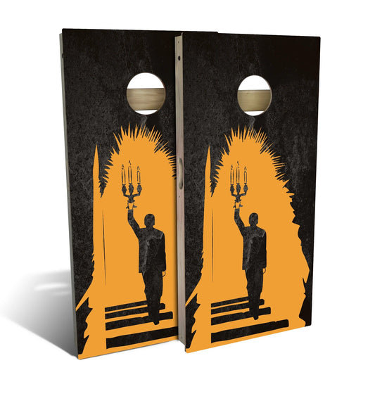 Candlelight Staircase Cornhole Boards