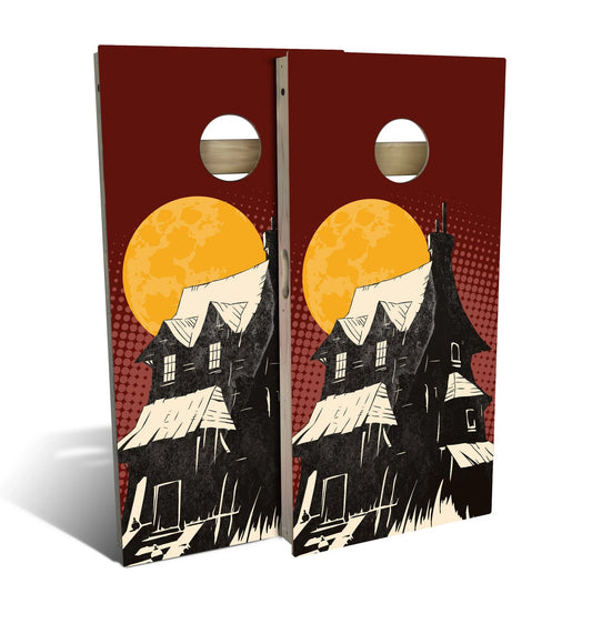 Haunted House Cornhole Boards