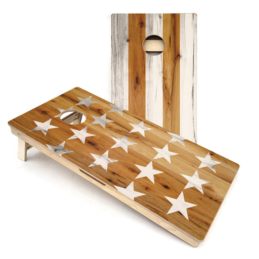 USA Large Stars & Stripes Faded Cornhole Boards