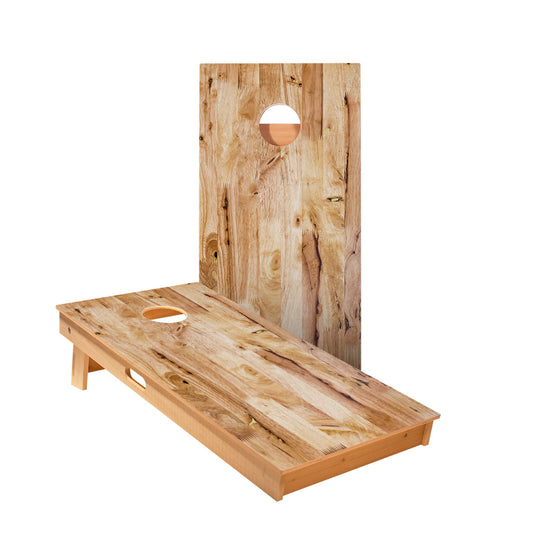Light Wood Panels Cornhole Boards