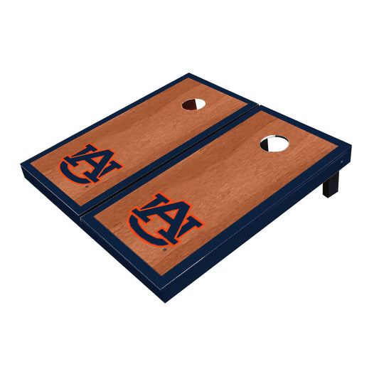 Auburn Tigers Navy Rosewood Matching Border Cornhole Boards