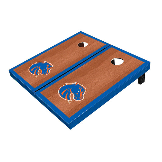 Boise State Broncos Royal Rosewood Matching Border Cornhole Boards