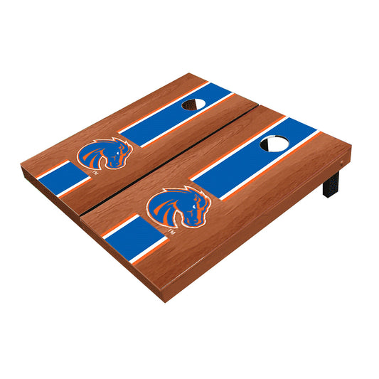 Boise State Broncos Royal Rosewood Matching Long Stripe Cornhole Boards