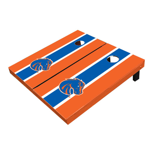 Boise State Broncos Royal And Orange Matching Long Stripe Cornhole Boards