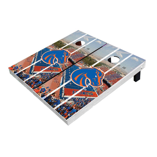 Boise State Broncos Stadium Long StripeThemed All-Weather Cornhole Boards