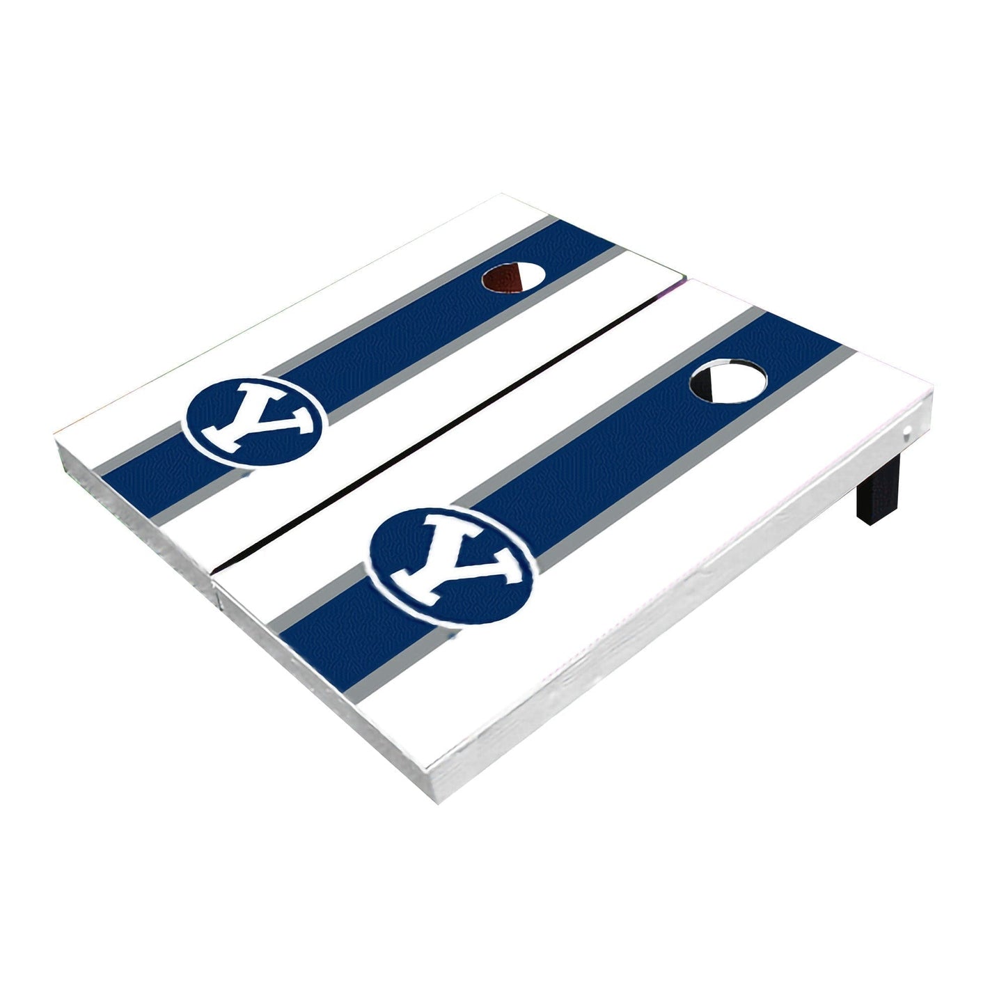 Brigham Young BYU Cougars Navy And White Matching Long Stripe All-Weather Cornhole Boards