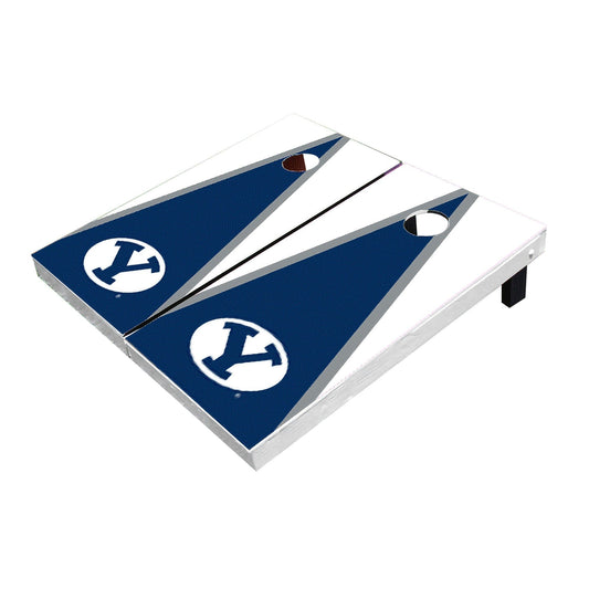 Brigham Young BYU Cougars Navy And White Matching Triangle All-Weather Cornhole Boards