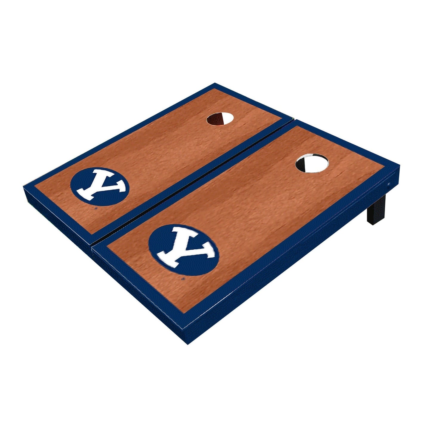 Brigham Young BYU Cougars Navy Rosewood Matching Borders All-Weather Cornhole Boards