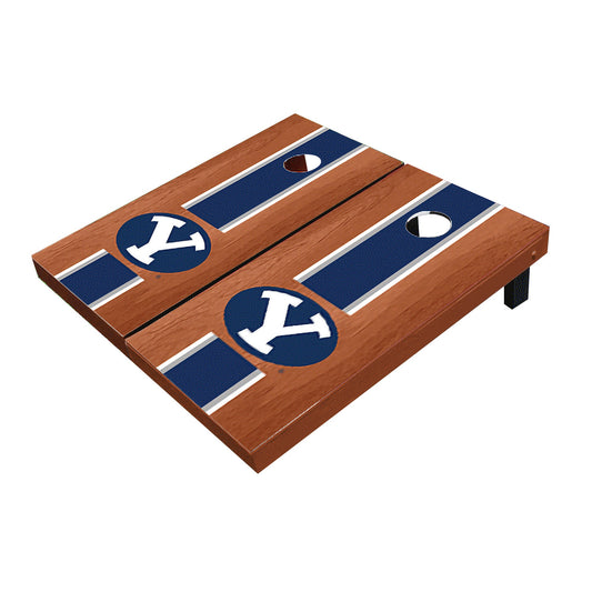 Brigham Young BYU Cougars Navy Rosewood Matching Long Stripe Cornhole Boards