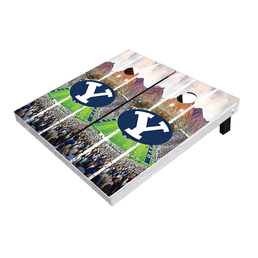 Brigham Young BYU Cougars Stadium Long Stripe Cornhole Boards