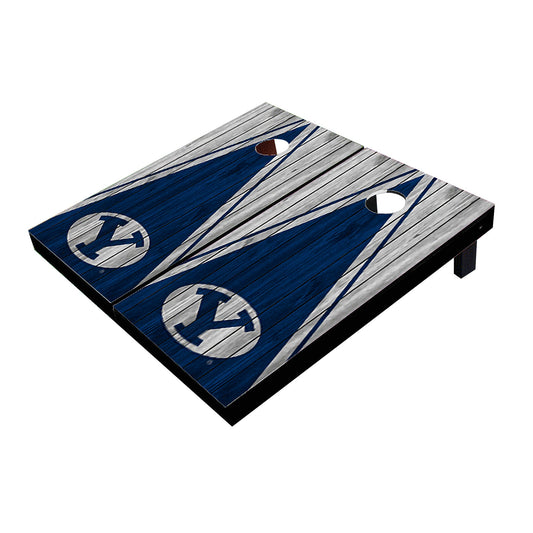 Brigham Young BYU Cougars Navy And White Matching Triangle Cornhole Boards