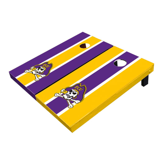 Eastern Carolina ECU Pirates Alternating Long Stripe Cornhole Boards