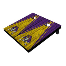 Eastern Carolina ECU Pirates Yellow and Purple Matching Triangle All-Weather Cornhole Boards
