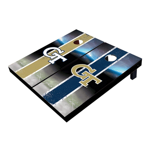 Georgia GT Yellow Jackets Field Long Stripe Alternating Cornhole Boards