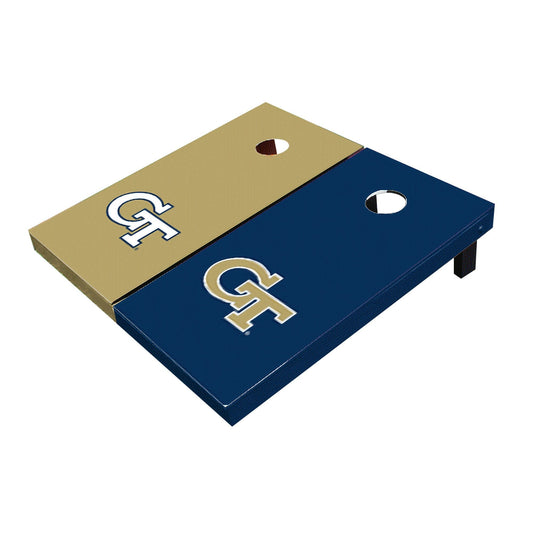 Georgia GT Yellow Jackets Alternating Solid Cornhole Boards