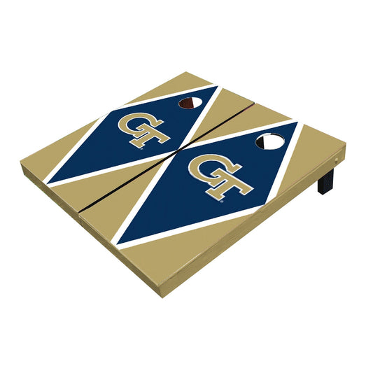Georgia GT Yellow Jackets Navy and Gold Matching Diamond Cornhole Boards