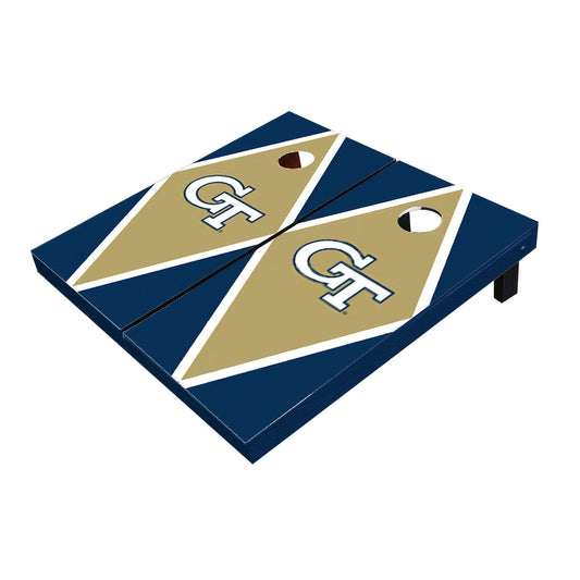 Georgia GT Yellow Jackets Gold And Navy Matching Diamond Cornhole Boards