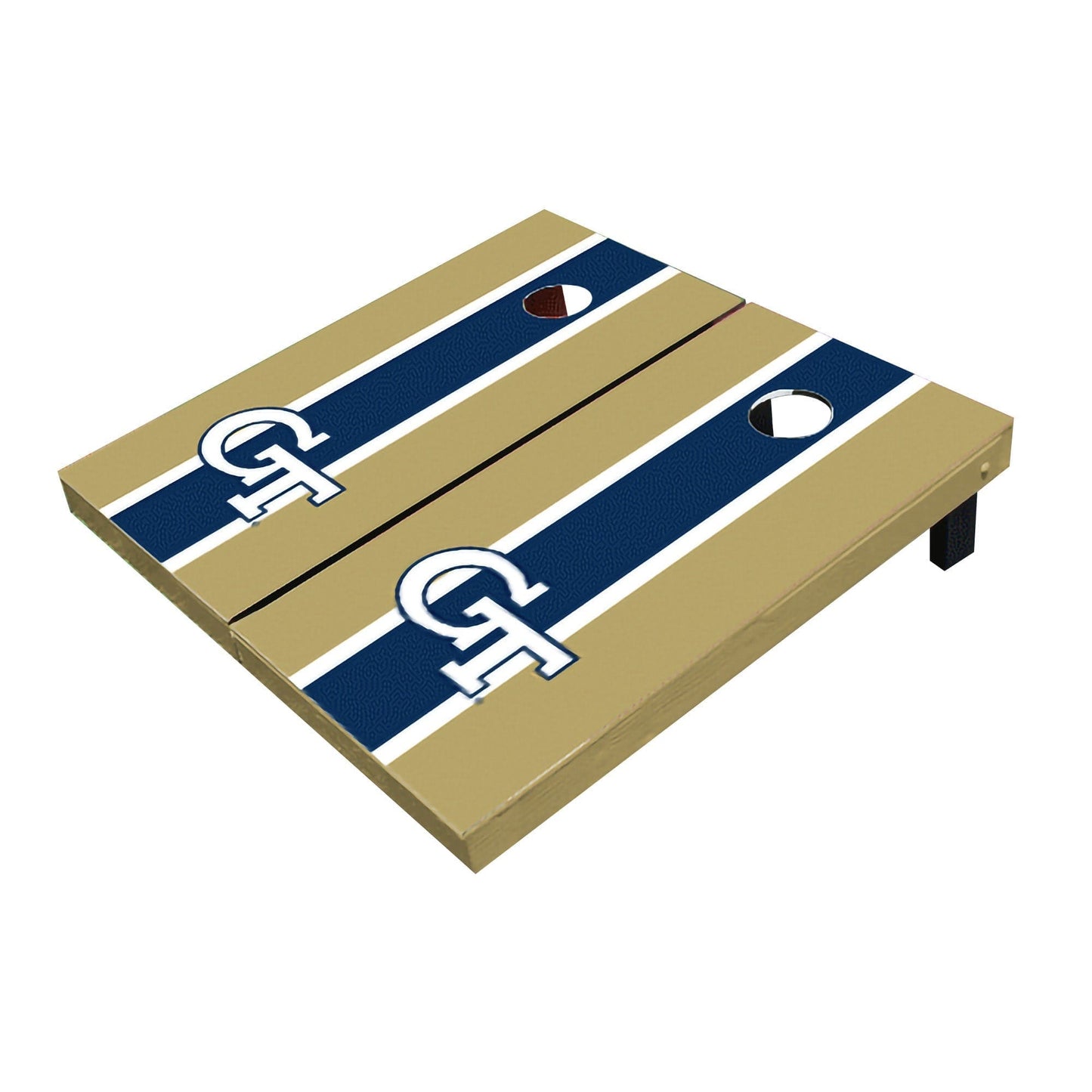 Georgia GT Yellow Jackets Navy And Gold Matching Long Stripe All-Weather Cornhole Boards
