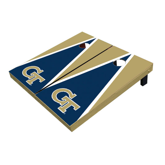 Georgia GT Yellow Jackets Navy And Gold Matching Triangle Cornhole Boards