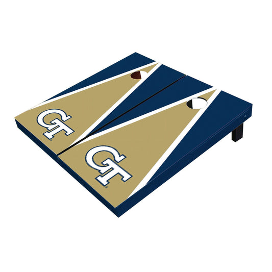 Georgia GT Yellow Jackets Gold And Navy Matching Triangle Cornhole Boards