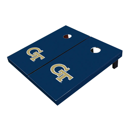 Georgia GT Yellow Jackets Navy Matching Solid Cornhole Boards