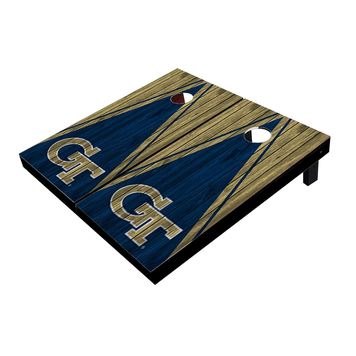 Georgia GT Yellow Jackets Navy And Gold Matching Triangle All-Weather Cornhole Boards